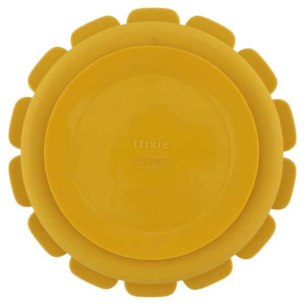 Assiette bébé en silicone avec ventouse et compartiments - M. Lion – Image 2