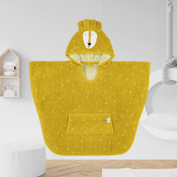 Serviette De Plage Poncho à Capuche - Microfibre - Motif 3D Corail Dauphin Arc-en-ciel - Taille Adulte 75x110 Cm - Pour Surf, Piscine, Voyage - Parent-enfant - 4