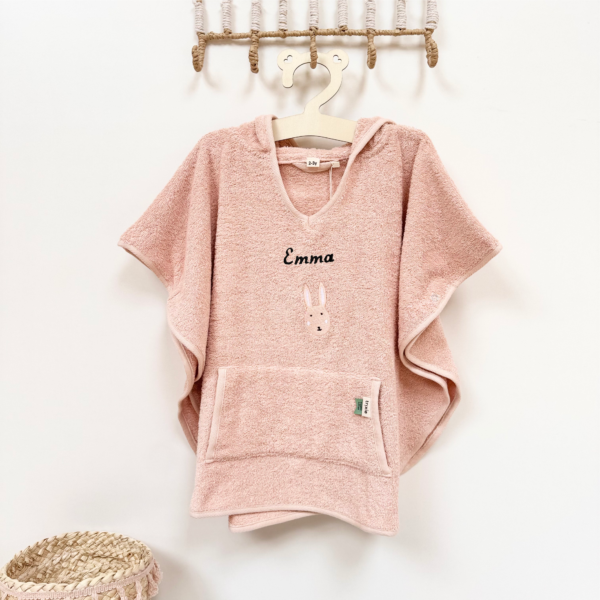 Poncho de Bain personnalisé enfant prénom brodé – Image 2