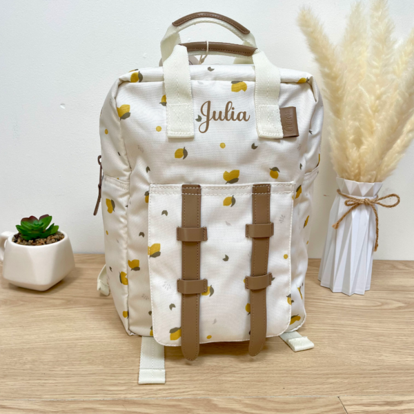 sac enfant personnalisé école citron