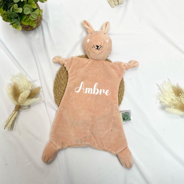 doudou lapin personnalisé