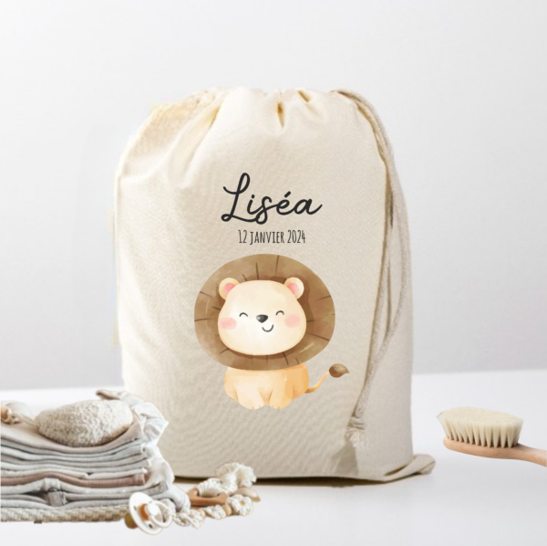 Pochon d'affaires bébé naissance personnalisé – Image 6