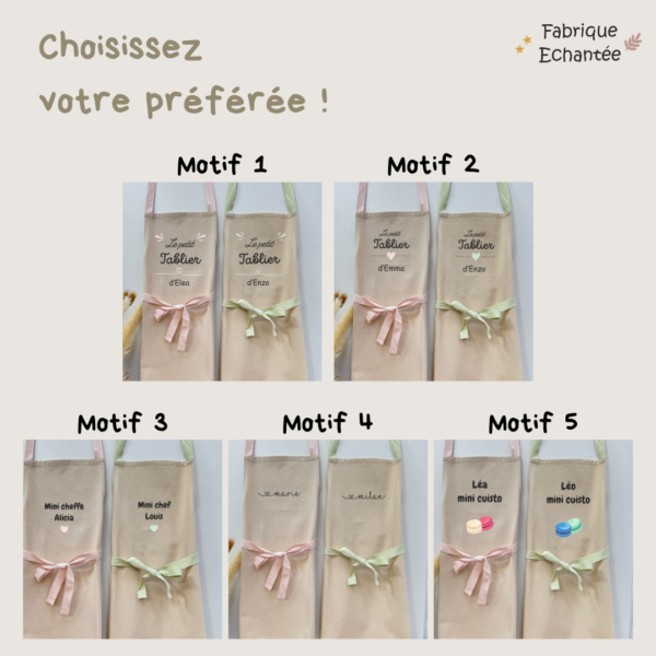 Tablier enfant personnalisé Mini chef – Image 2