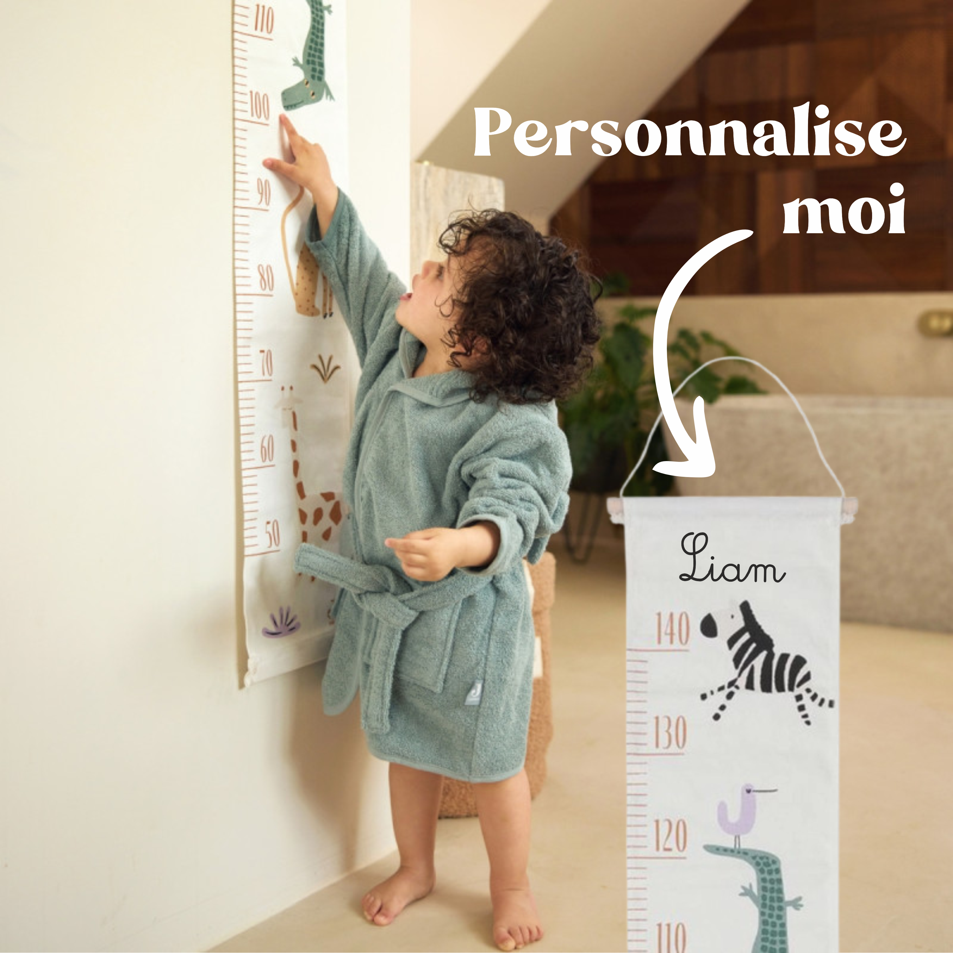 Toise à mesurer enfant personnalisé
