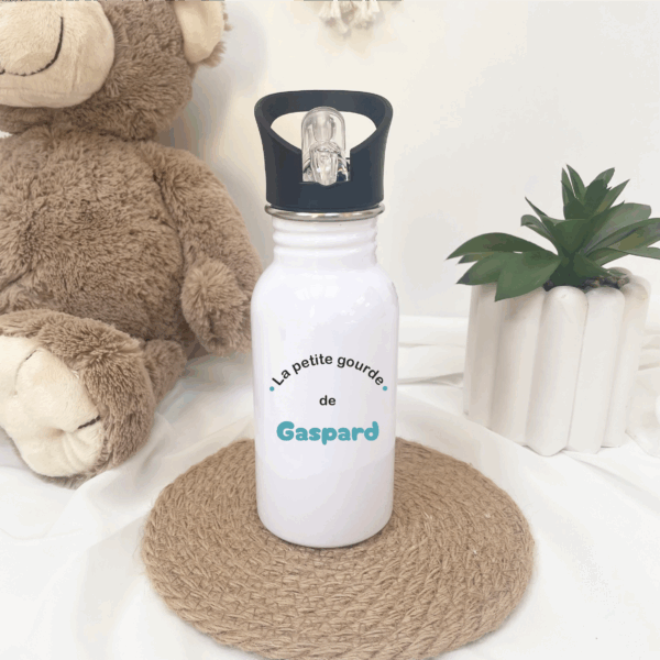 gourde personnalisé enfant, gourde école goûter, gourde cadeau gars