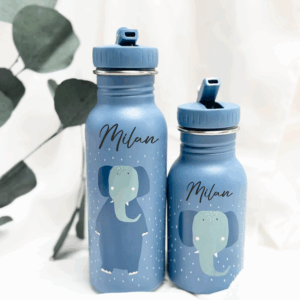 Gourde personnalisé enfant, cadeau bébé, gourde paille