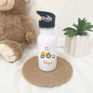 gourde personnalisé enfant, gourde d'école, centre aéré, bouteille à bec enfant