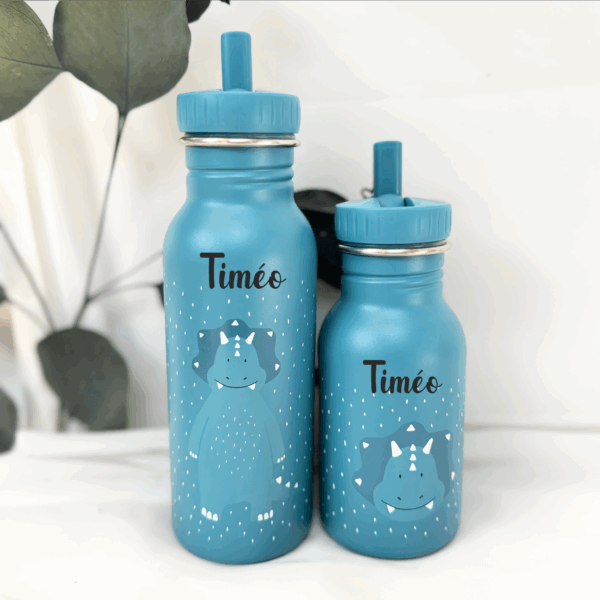 gourd garçon école, gourde personnalisé, cadeau enfant
