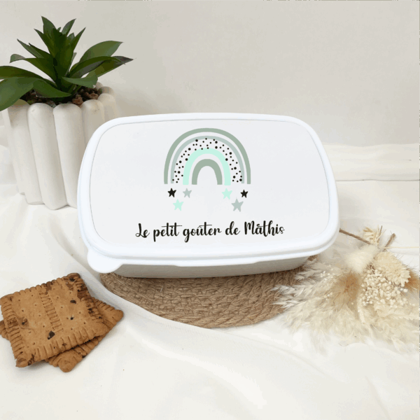 boîte à gouter enfant personnalisé, lunchbox goûter garderie enfant