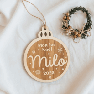 boule sapin 1er noël personnalisé
