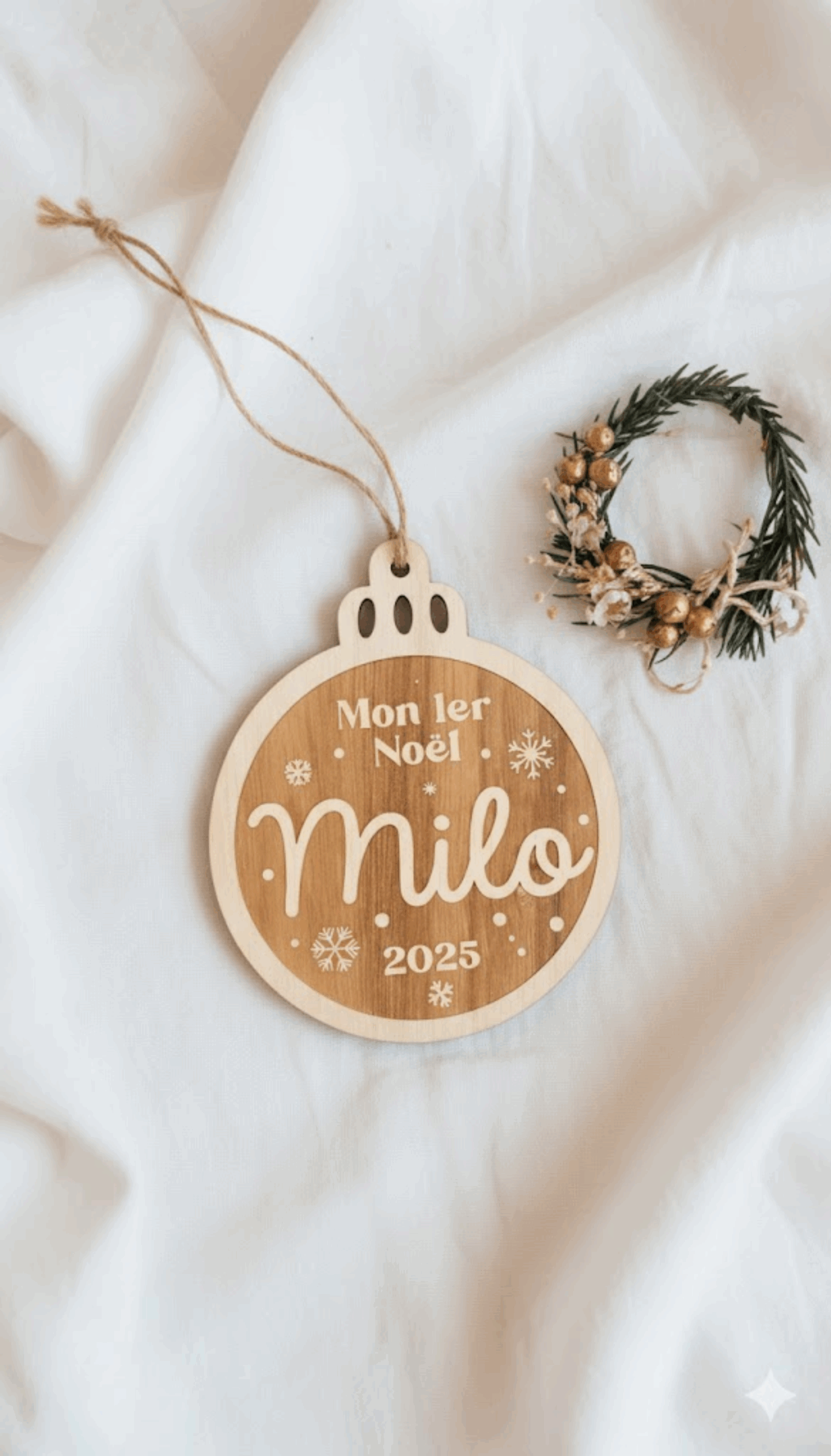 boule sapin 1er noël personnalisé