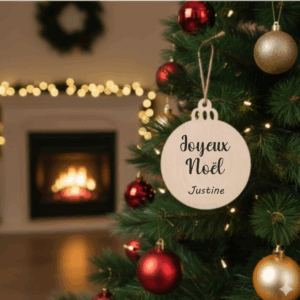 Boule sapin Joyeux Noël